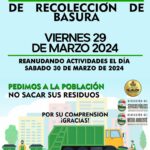 SUSPENSIÓN DEL SERVICIO DE RECOLECCION DE BASURA